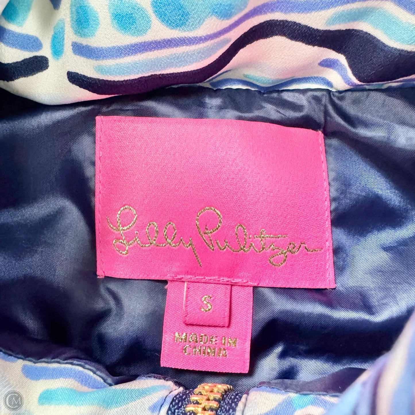 Vest Designer By Lilly Pulitzer In Blue & White, Size: S