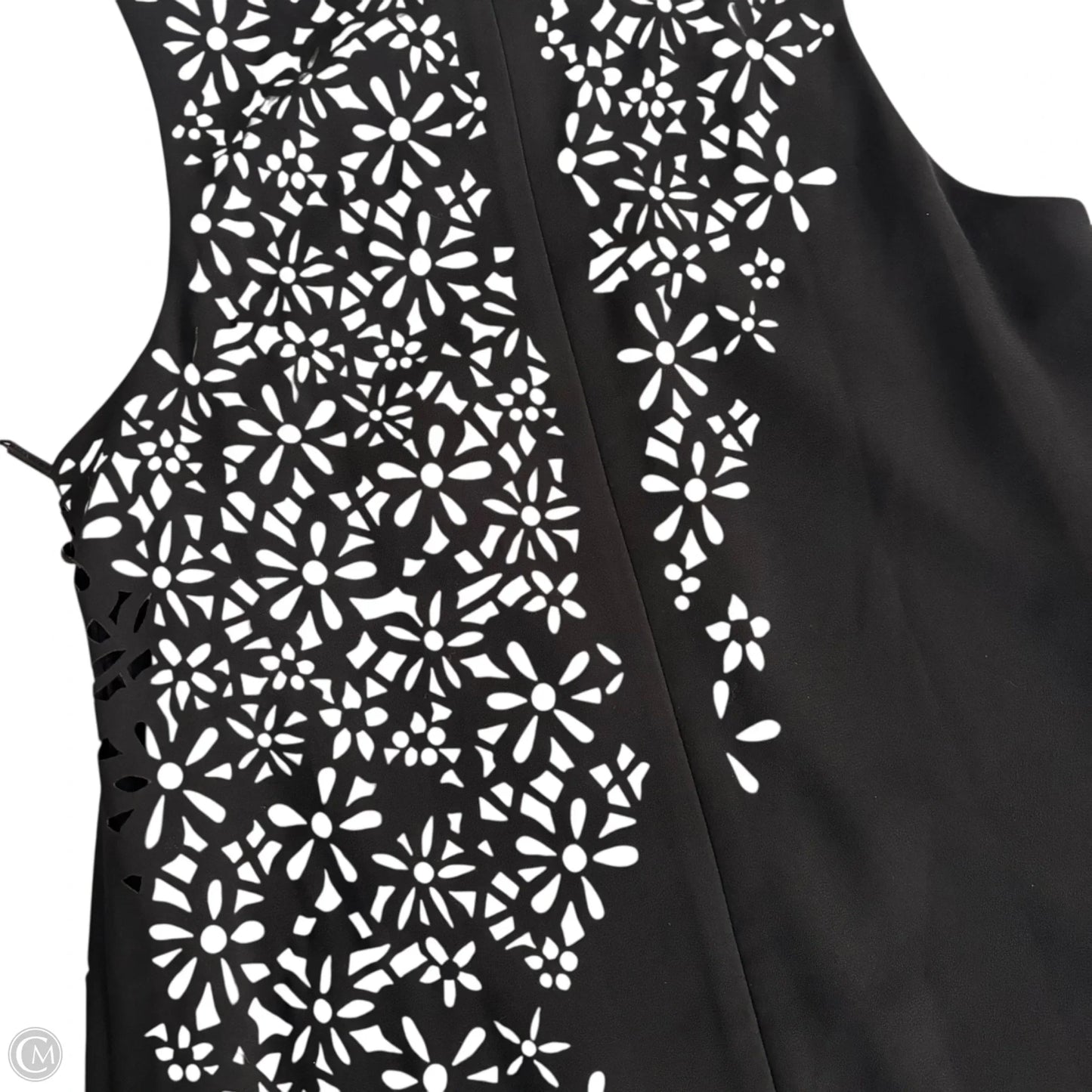 Dress Casual Midi By Calvin Klein In Black & White, Size: Lp