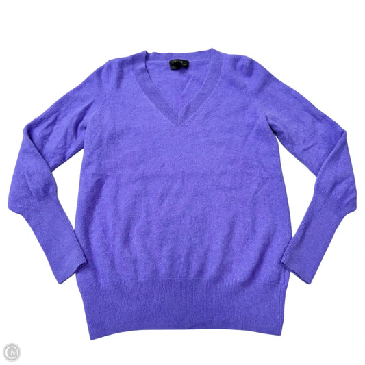 Sweater Cashmere By J. Crew In Purple, Size: L