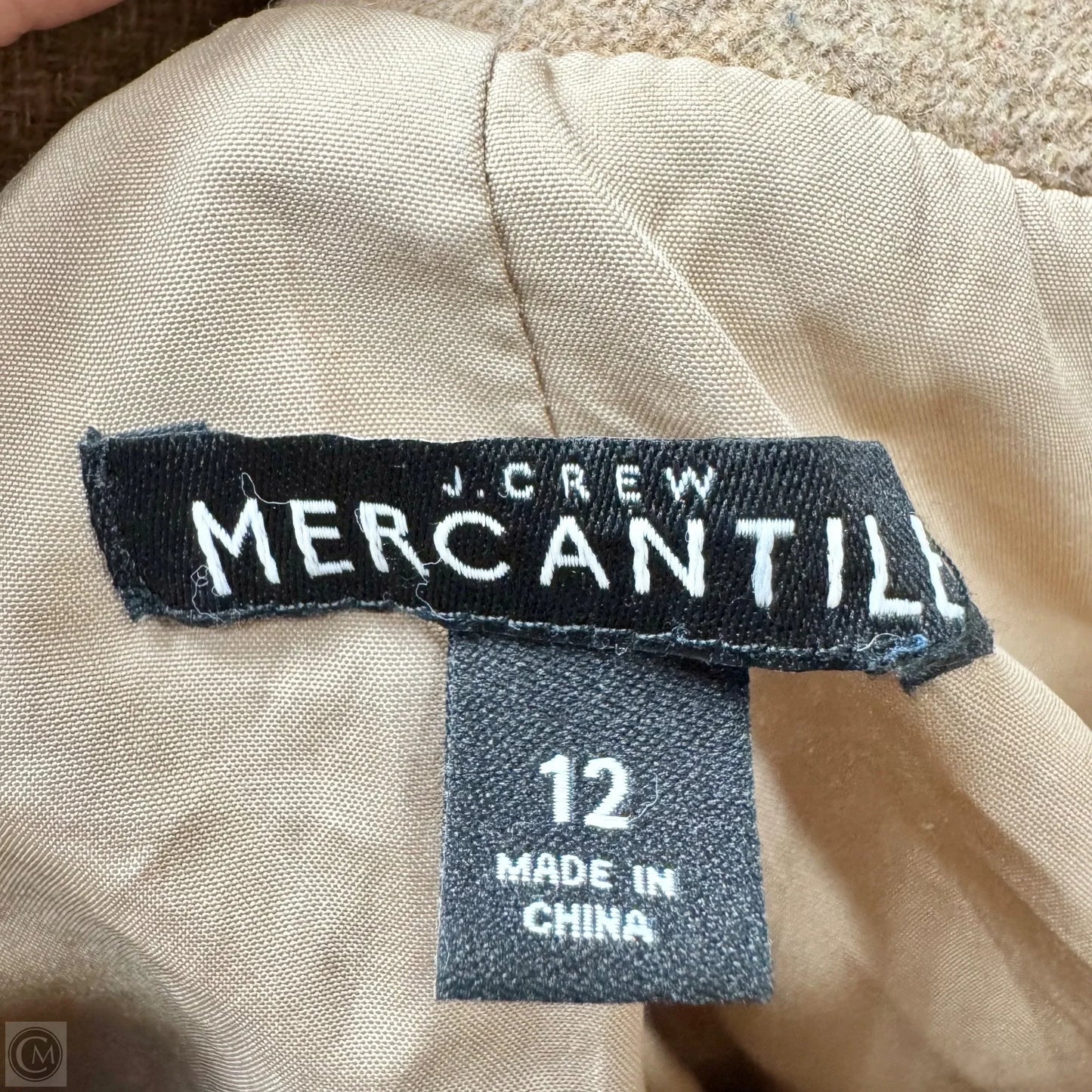 Coat Wool By J. Crew In Brown, Size: L