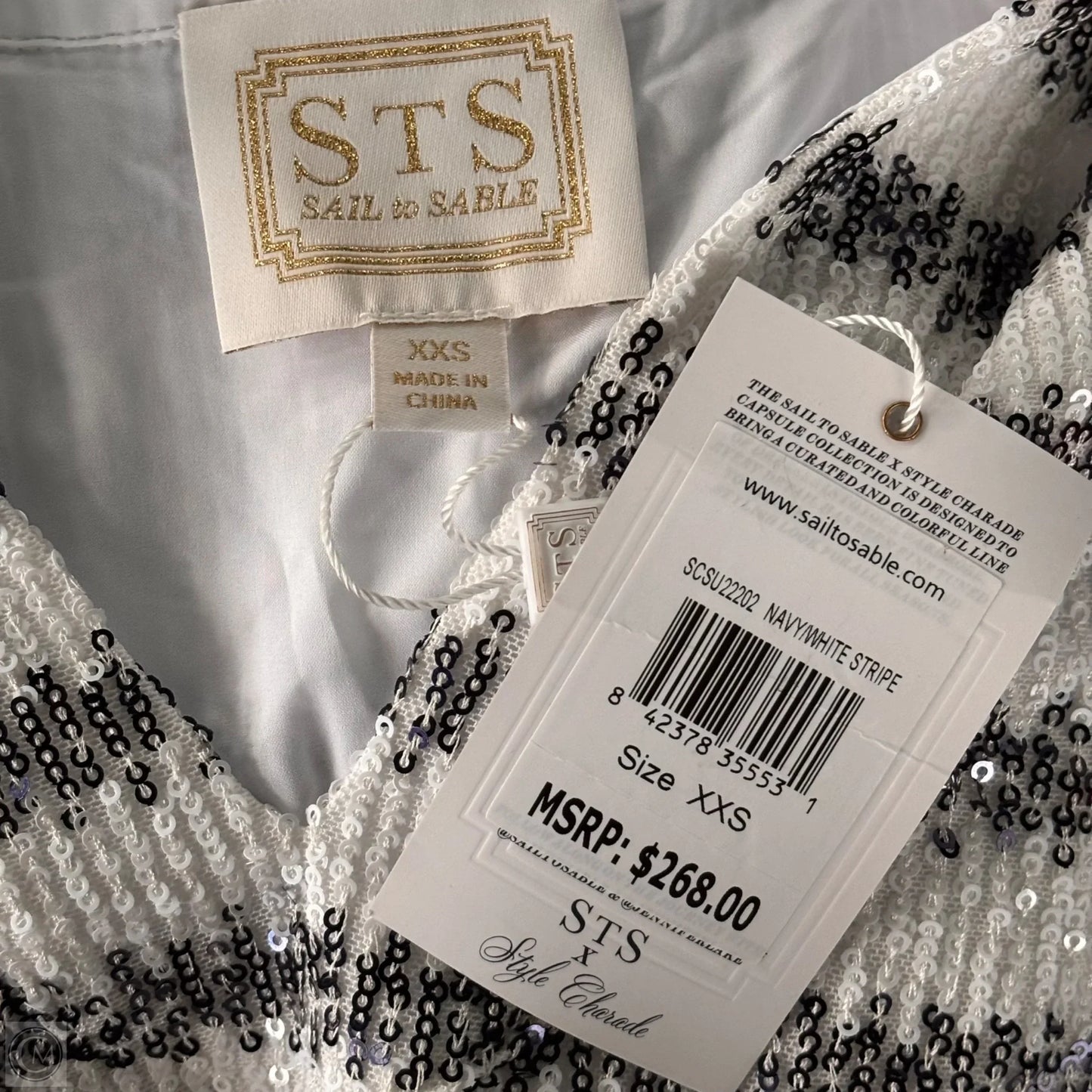 Dress Casual Short By Sail To Sable In Striped Pattern, Size: Xxs