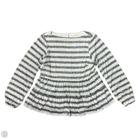 Top Long Sleeve By Sail To Sable In Striped Pattern, Size: Xs