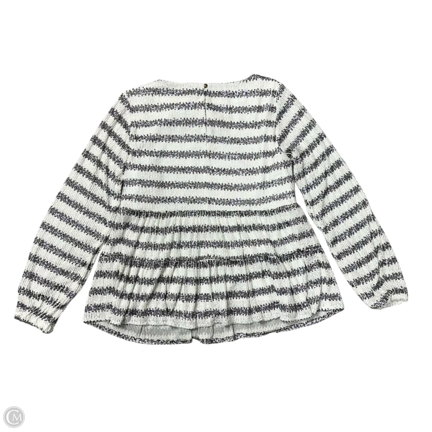 Top Long Sleeve By Sail To Sable In Striped Pattern, Size: Xs
