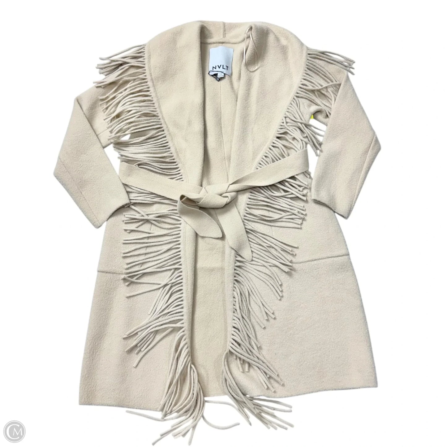 Coat Faux Fur & Sherpa By Nvlt In Tan, Size: L