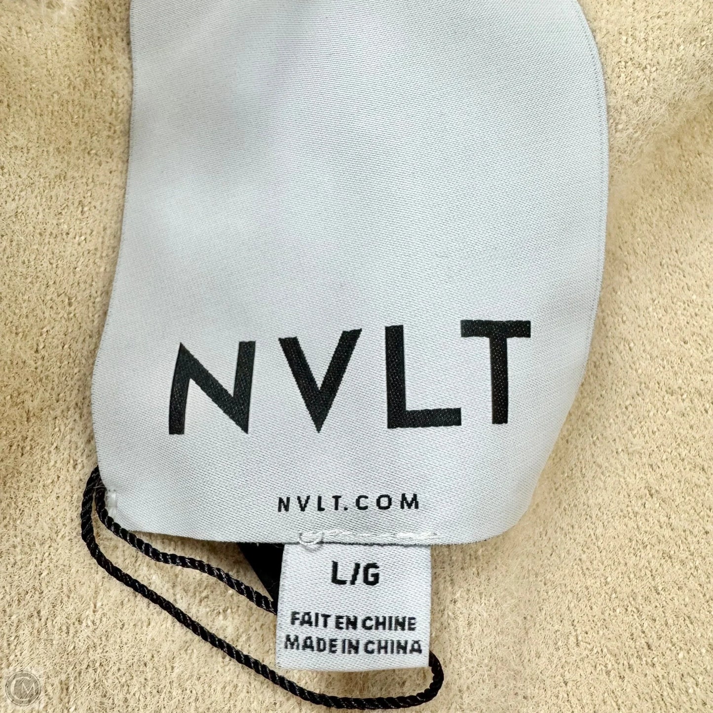 Coat Faux Fur & Sherpa By Nvlt In Tan, Size: L