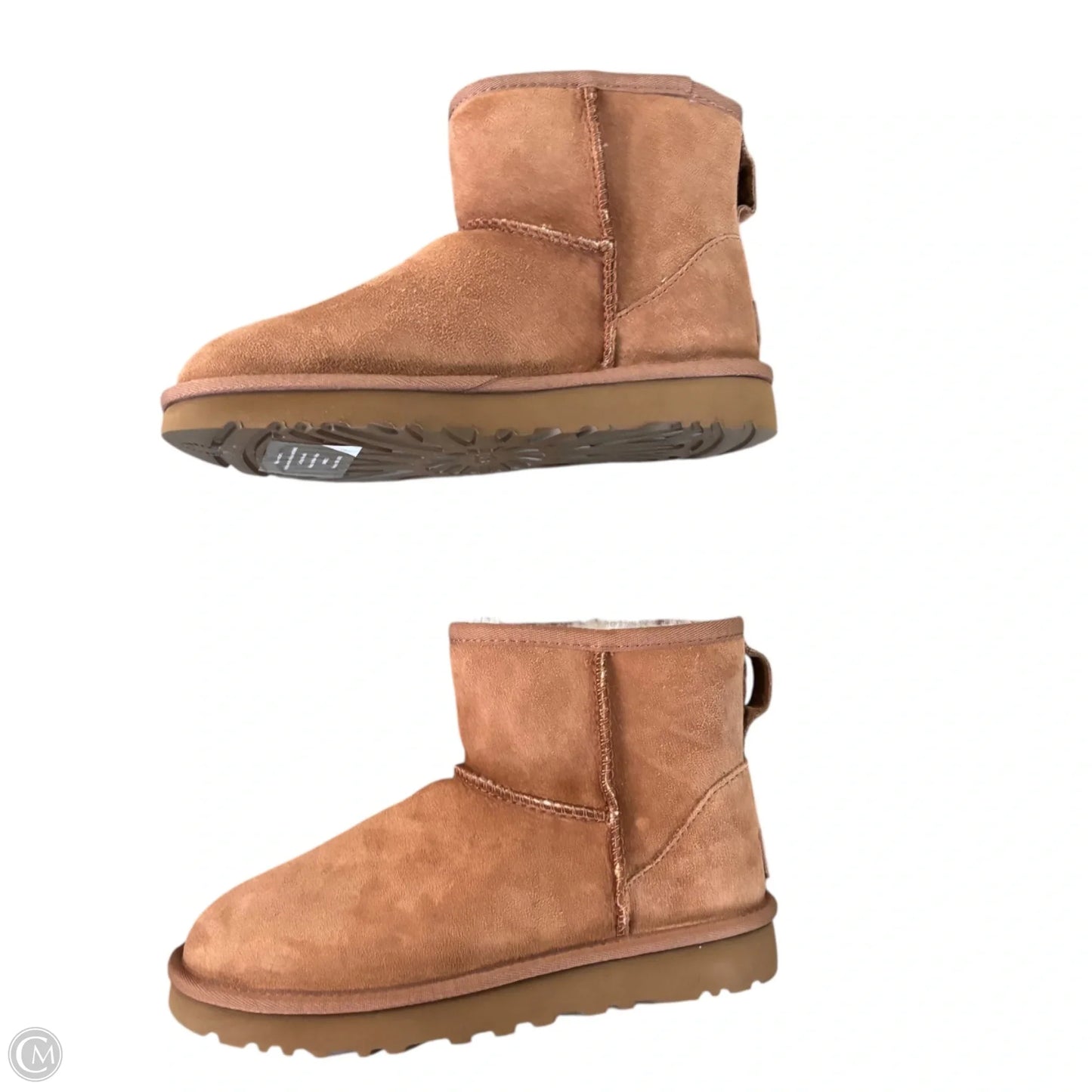 Boots Designer By Ugg In Brown, Size: 5