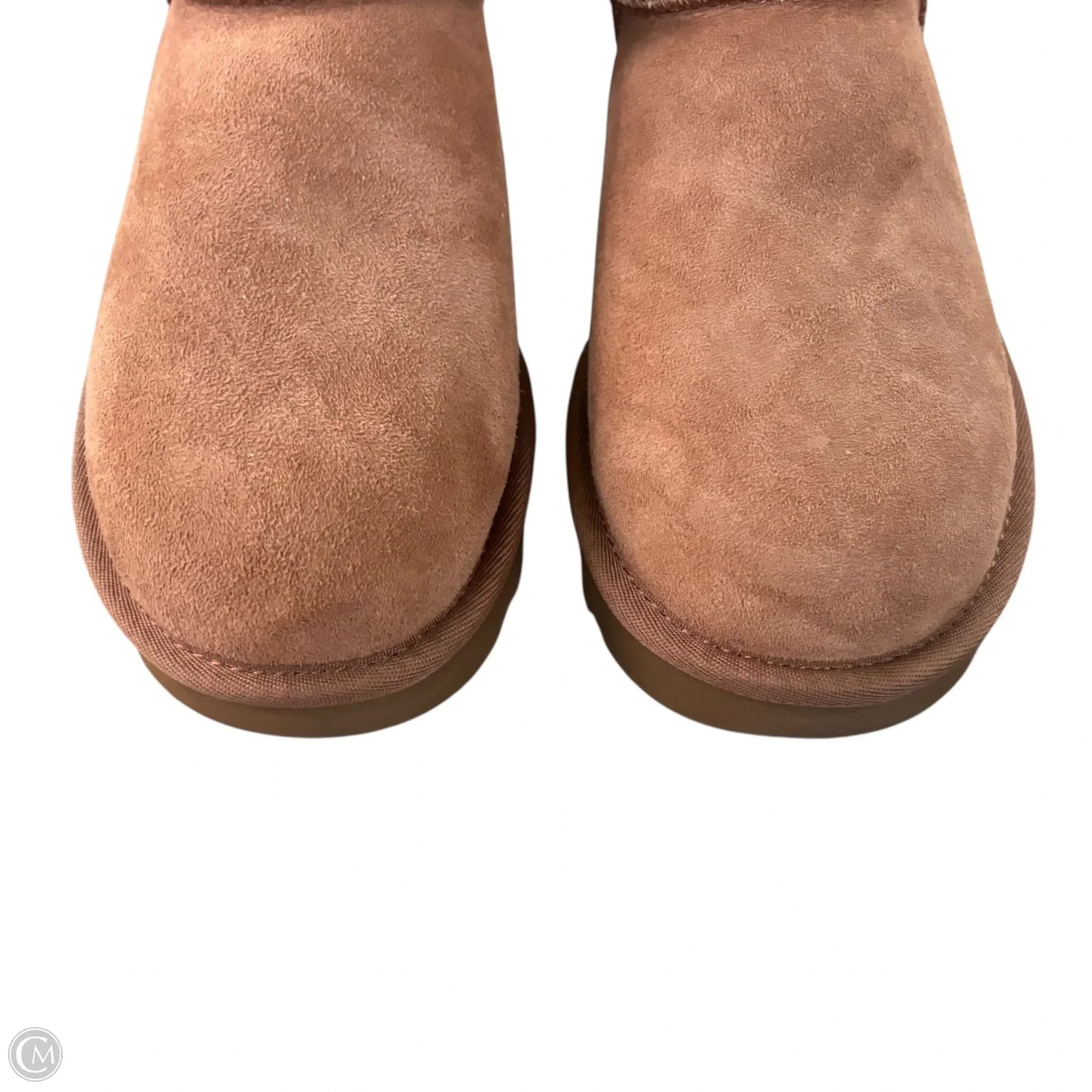 Boots Designer By Ugg In Brown, Size: 5