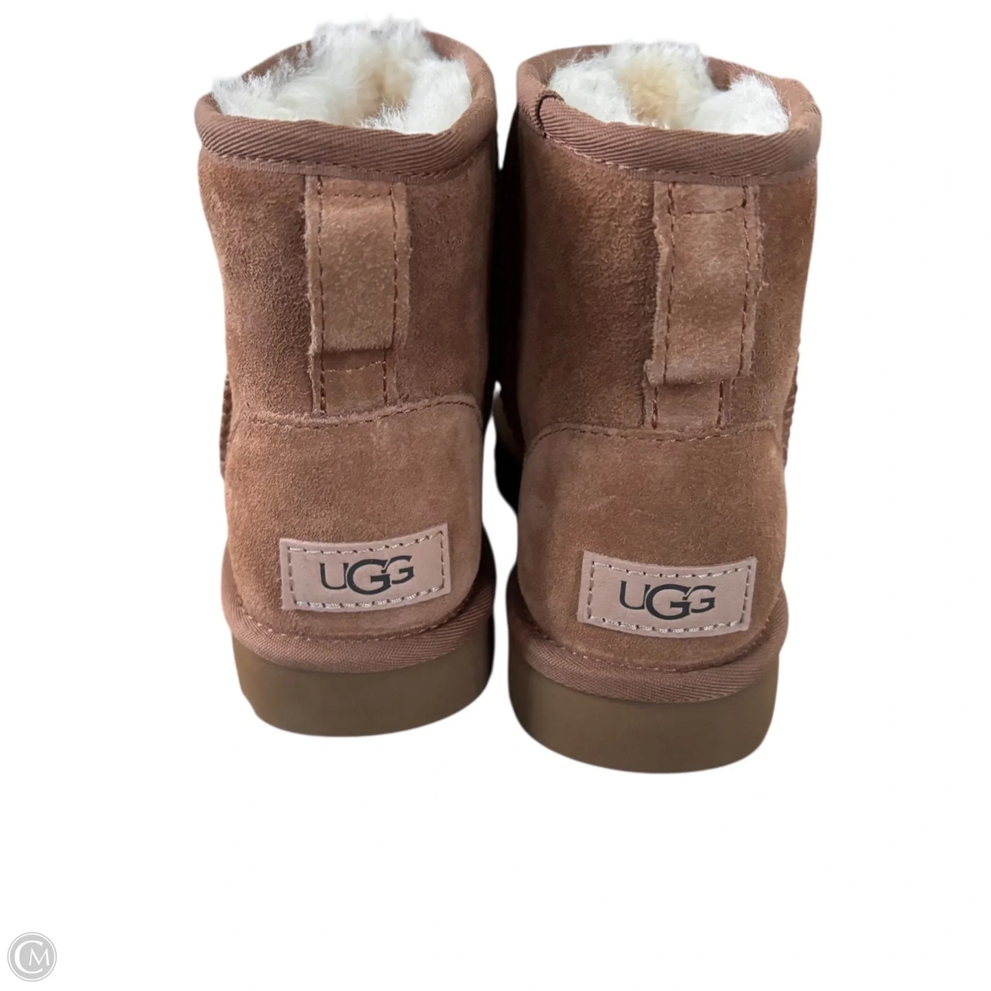 Boots Designer By Ugg In Brown, Size: 5