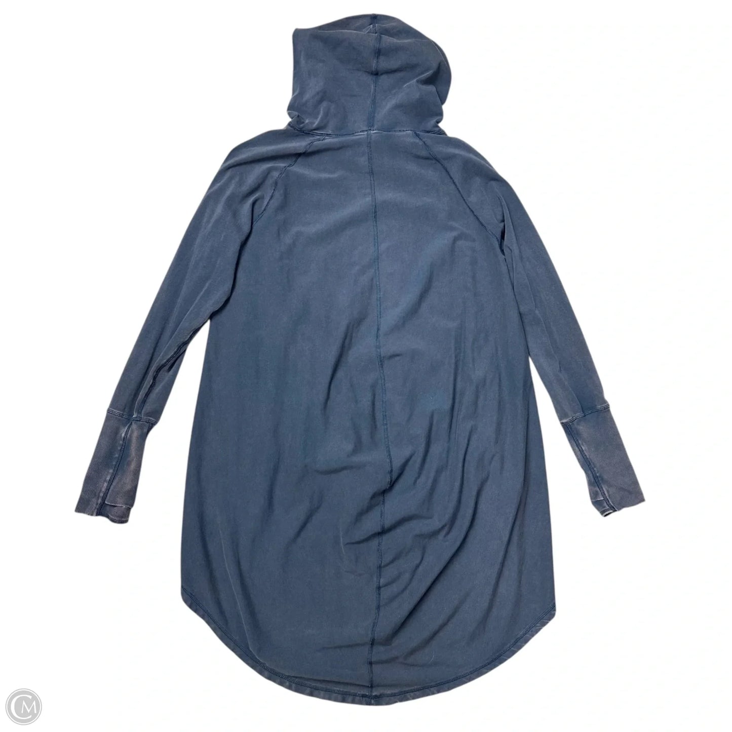 Sweatshirt Hoodie By Free People In Blue, Size: M