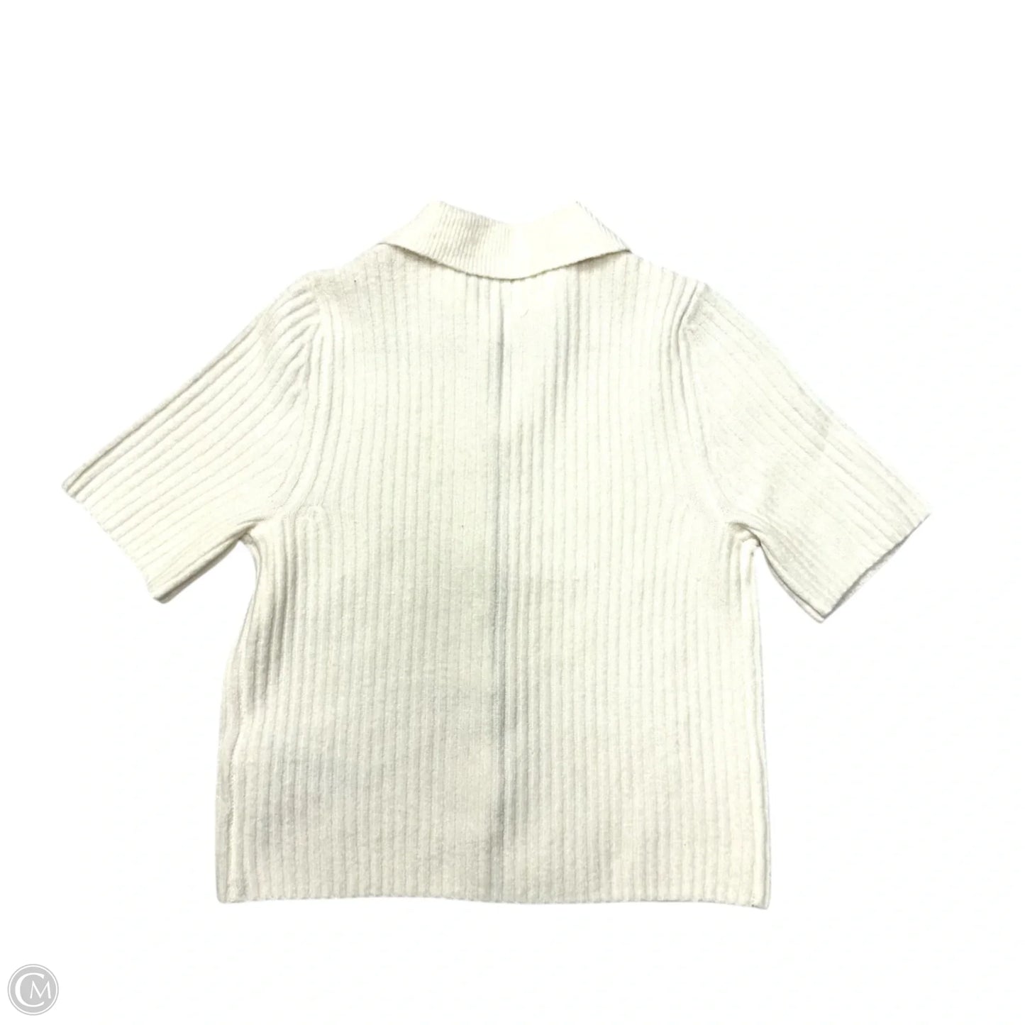 Sweater Short Sleeve By Abercrombie And Fitch In Cream, Size: Xs