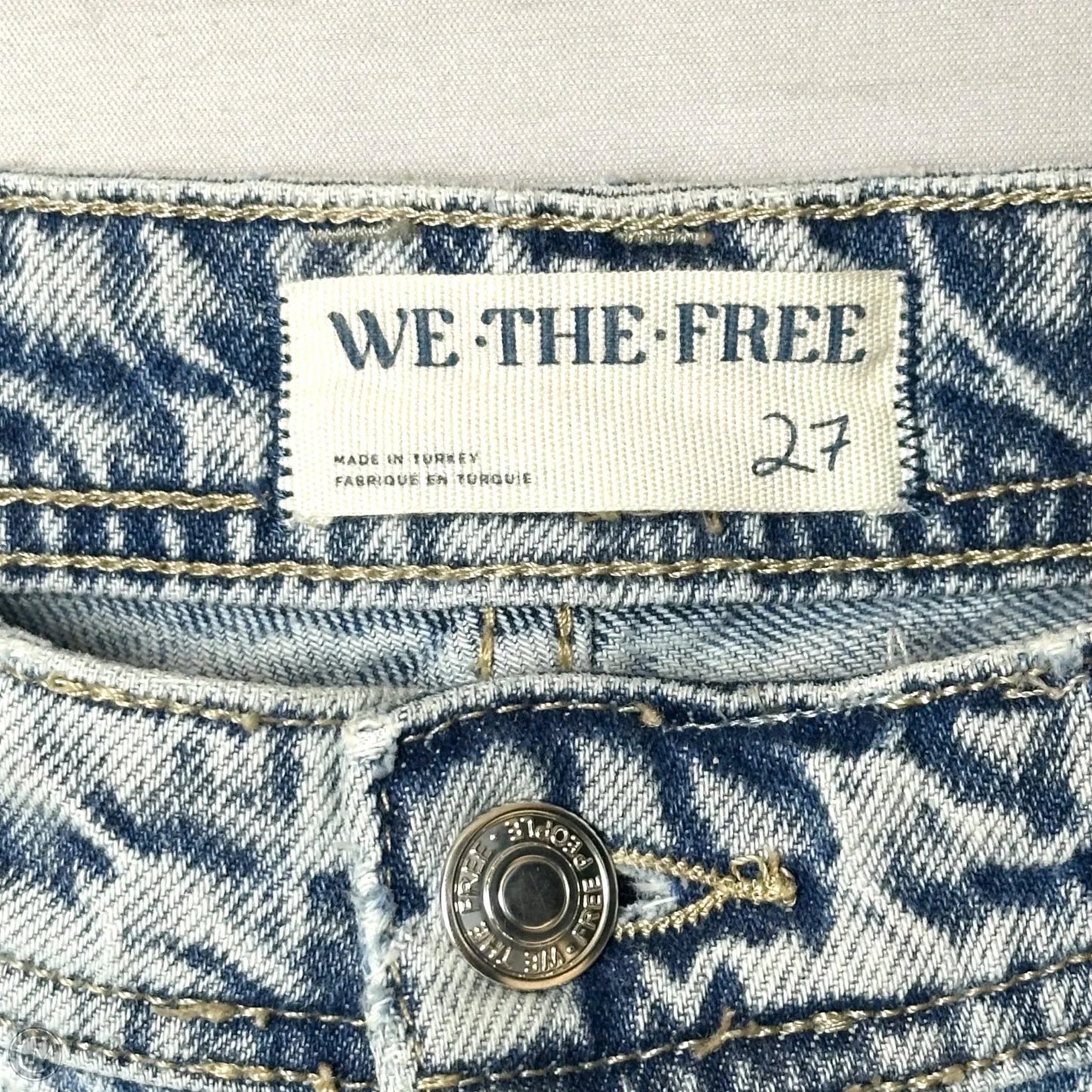 Jeans Straight By We The Free In Blue Denim, Size: 4