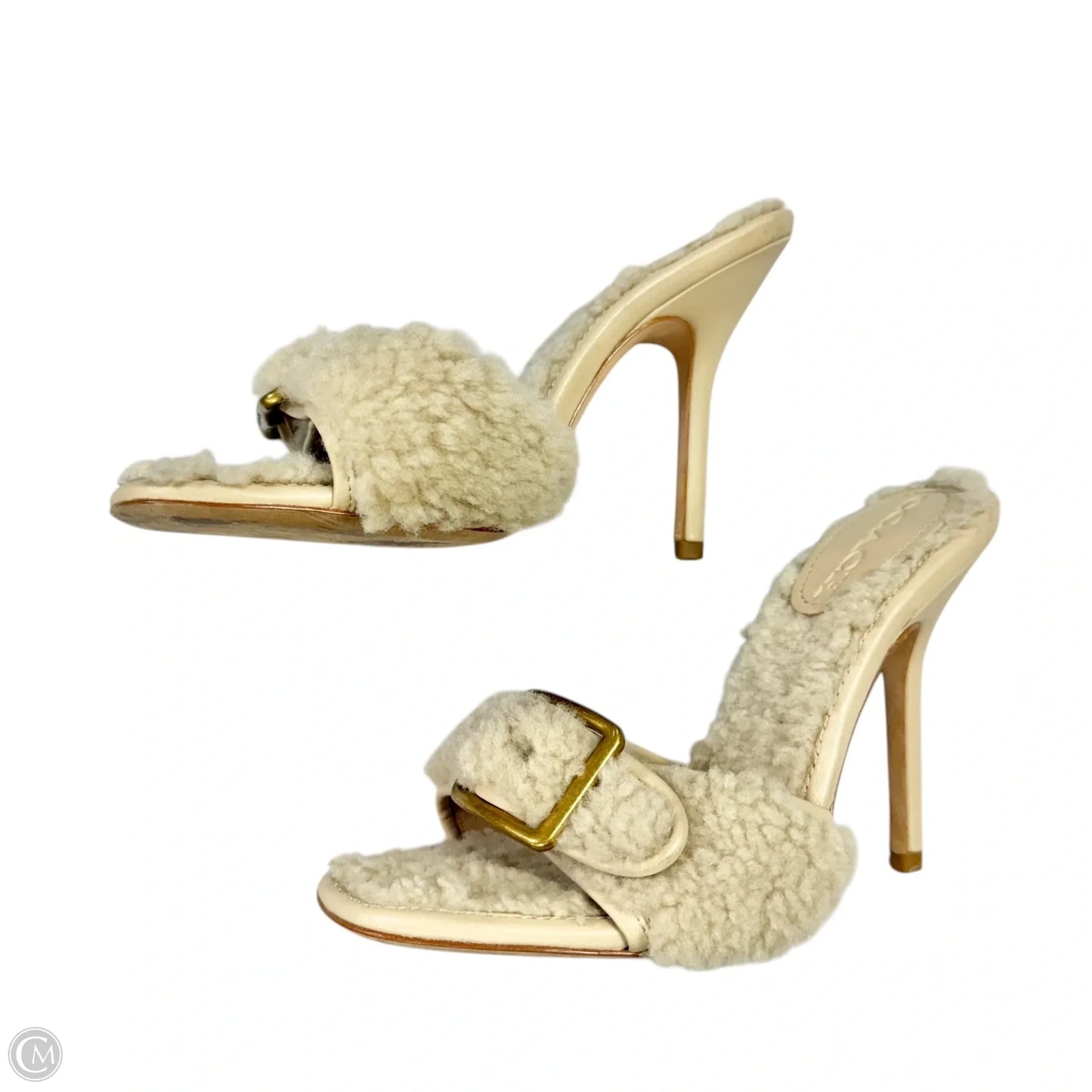 Sandals Designer By Coach In Beige, Size: 7.5