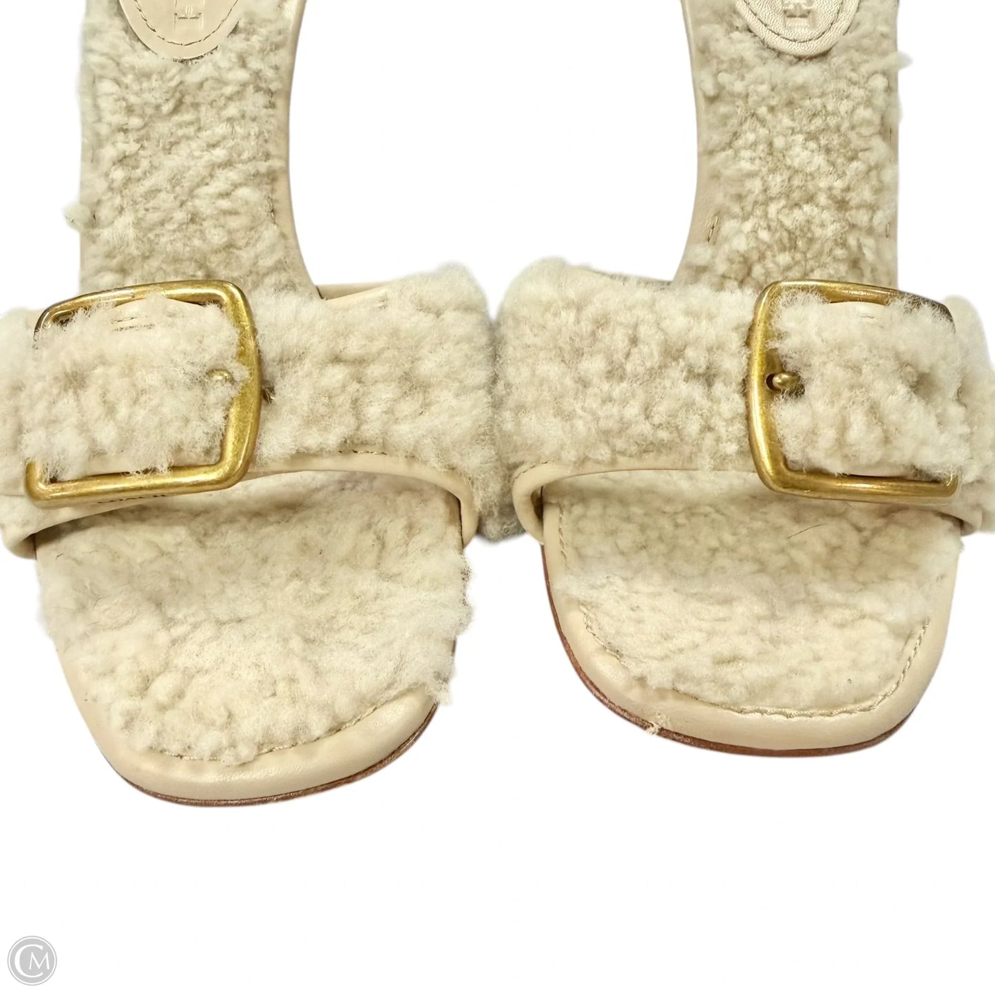 Sandals Designer By Coach In Beige, Size: 7.5