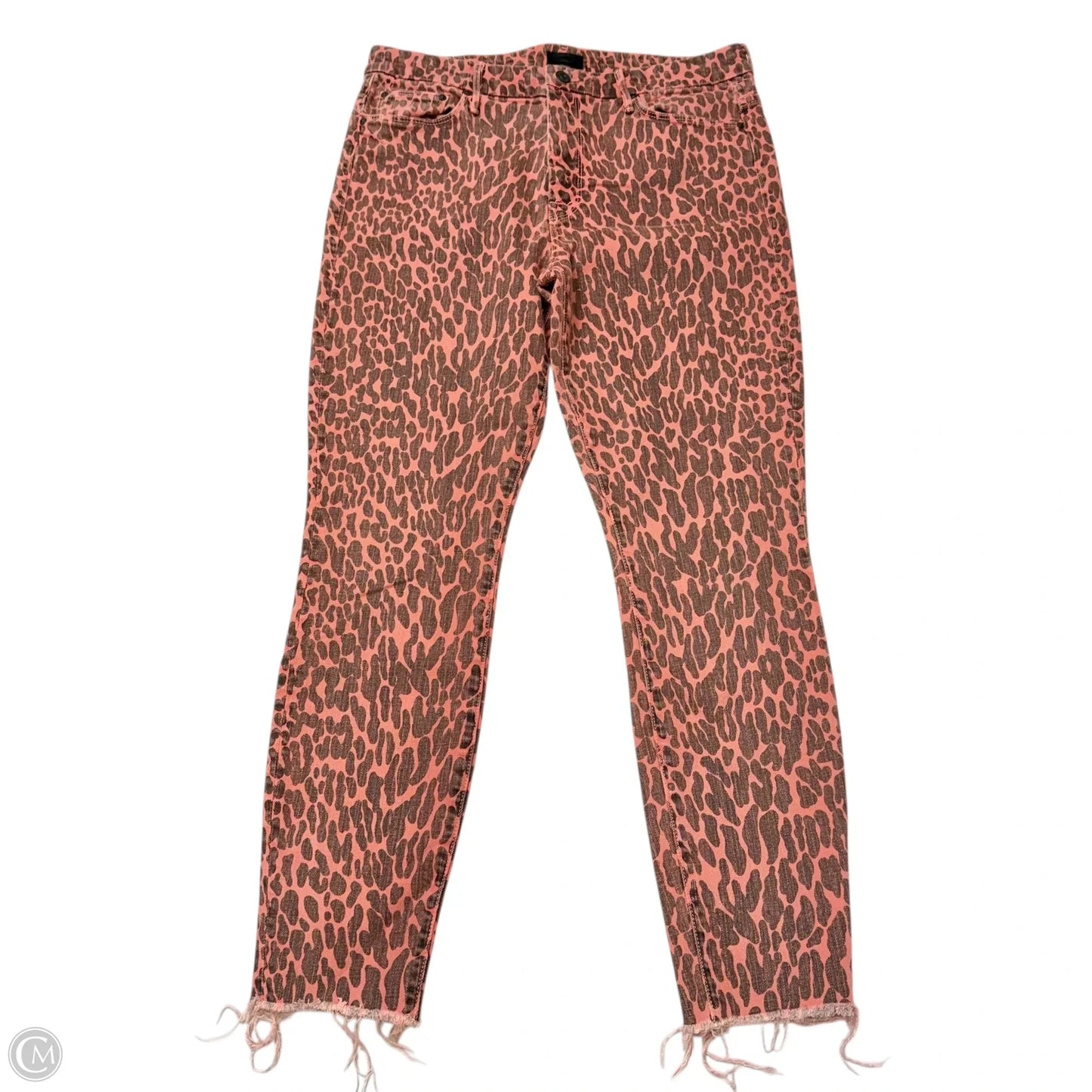 Jeans Skinny By Mother In Leopard Print, Size: 12