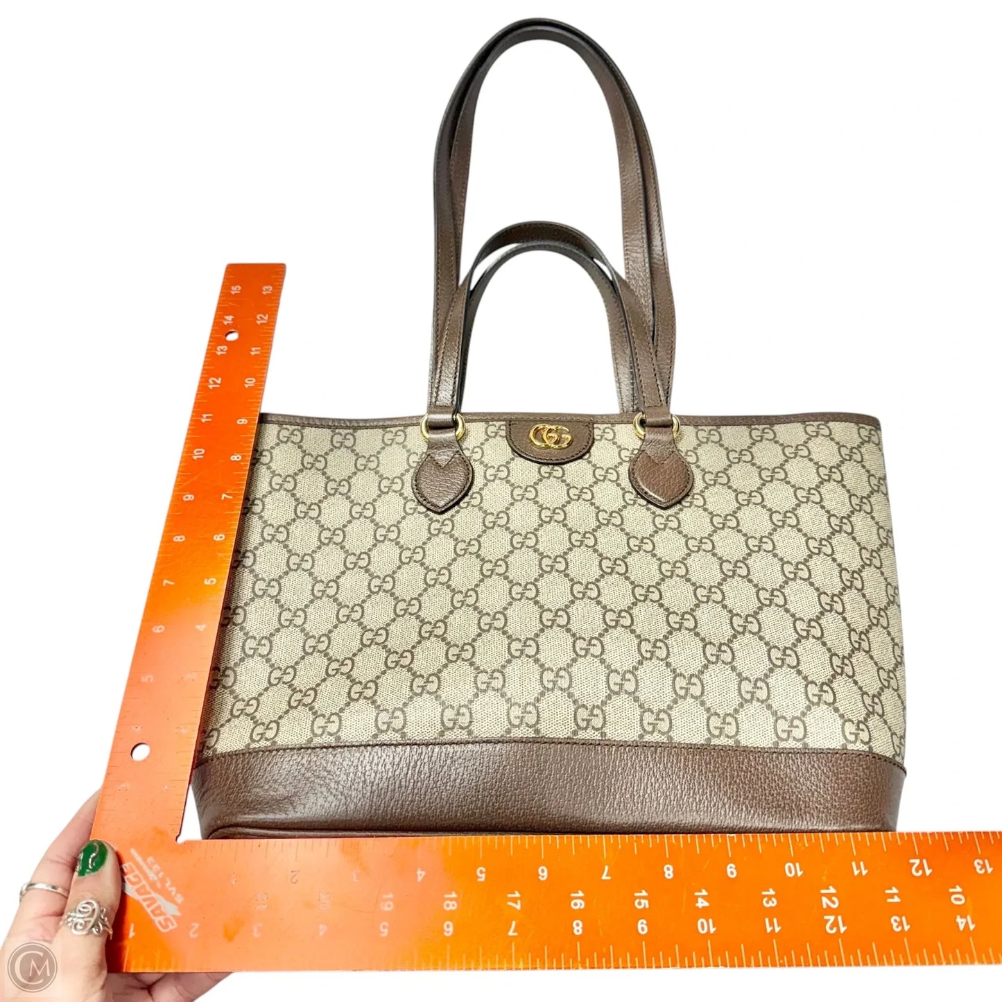 Tote Luxury Designer By Gucci, Size: Medium