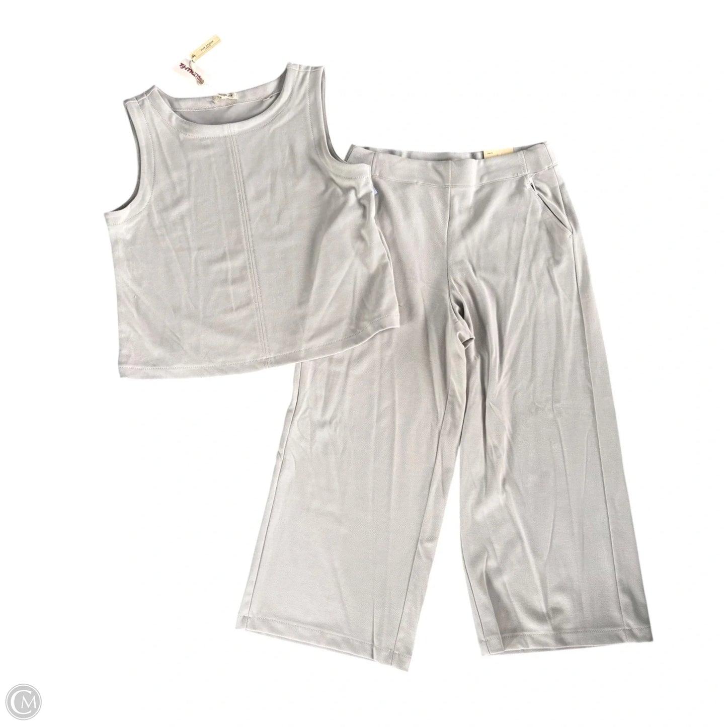 Pants Set 2pc By Max Studio In Grey, Size: L