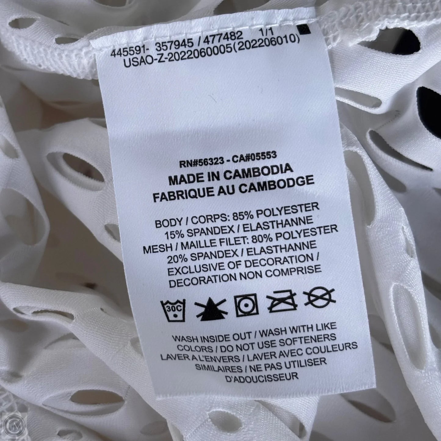 Athletic Dress By Nike Apparel In White, Size: Xl