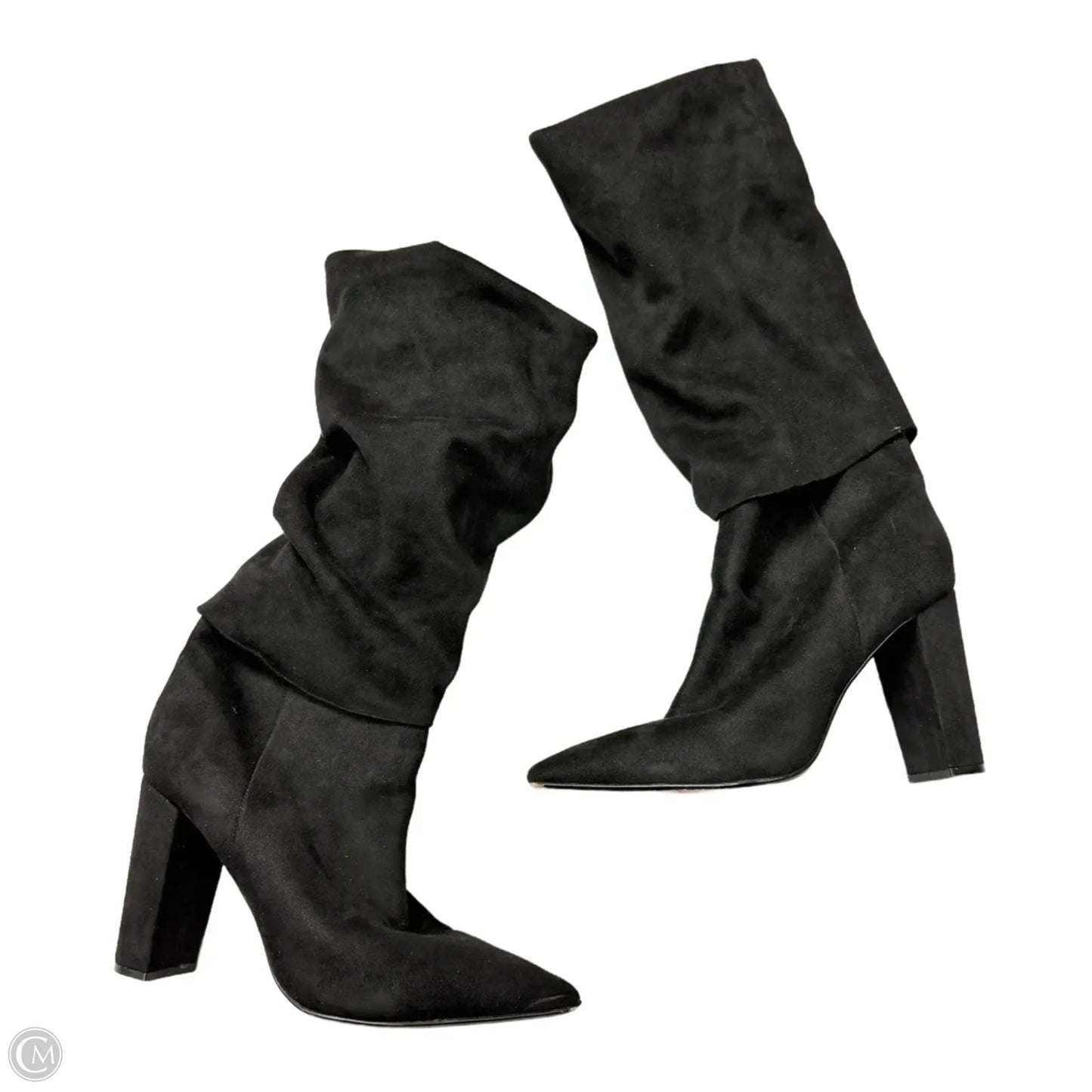 Boots Knee Heels By Saks Fifth Avenue In Black, Size: 9.5