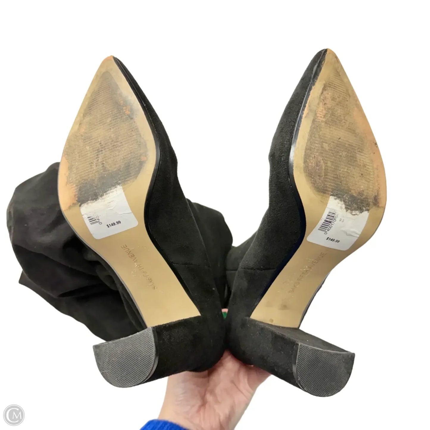 Boots Knee Heels By Saks Fifth Avenue In Black, Size: 9.5