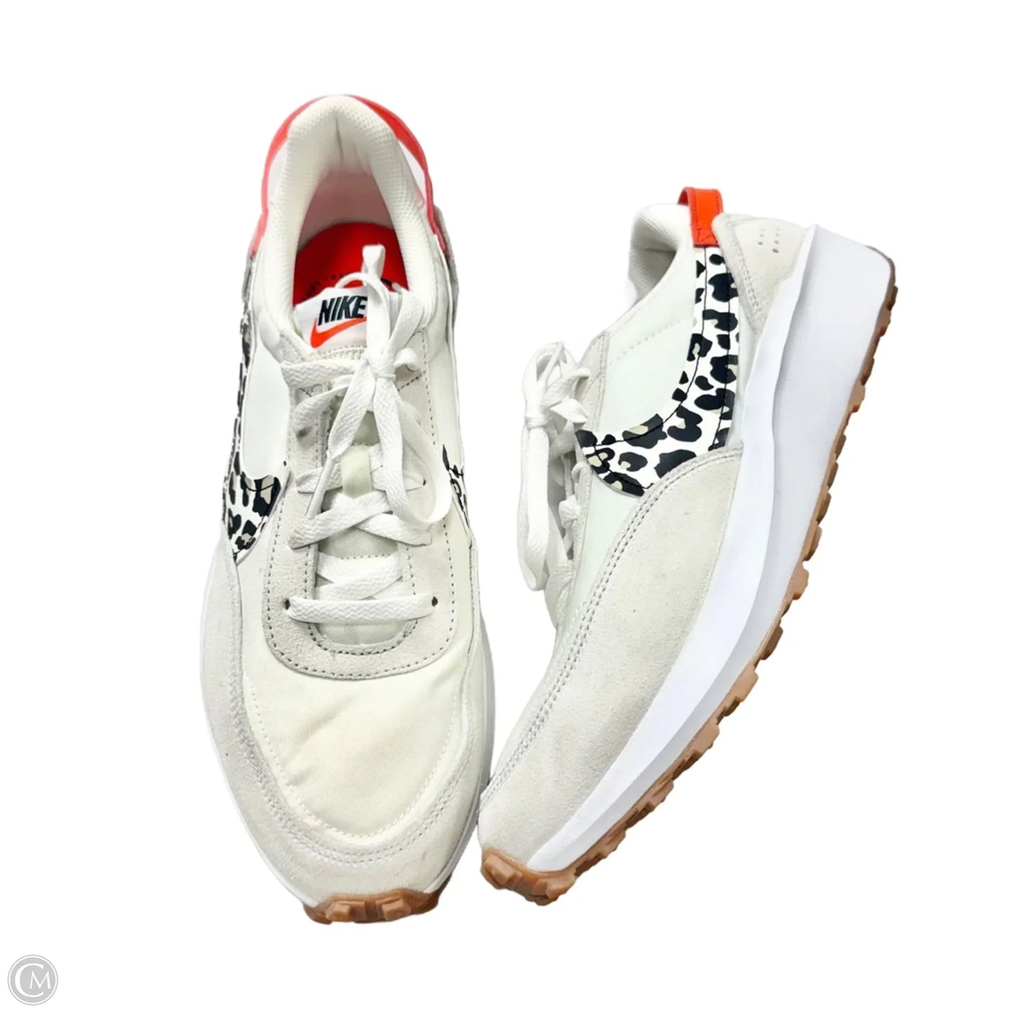 Shoes Sneakers By Nike In Orange & White, Size: 11