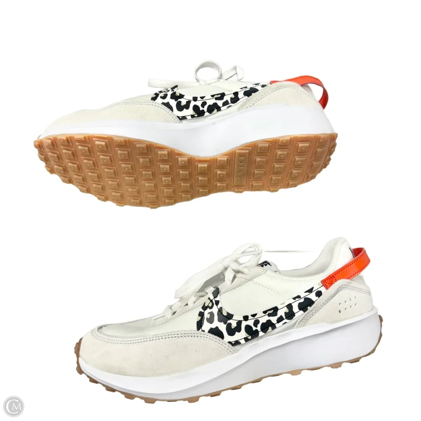 Shoes Sneakers By Nike In Orange & White, Size: 11