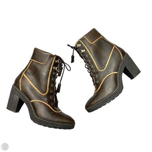 Boots Leather By Timberland In Brown, Size: 7.5