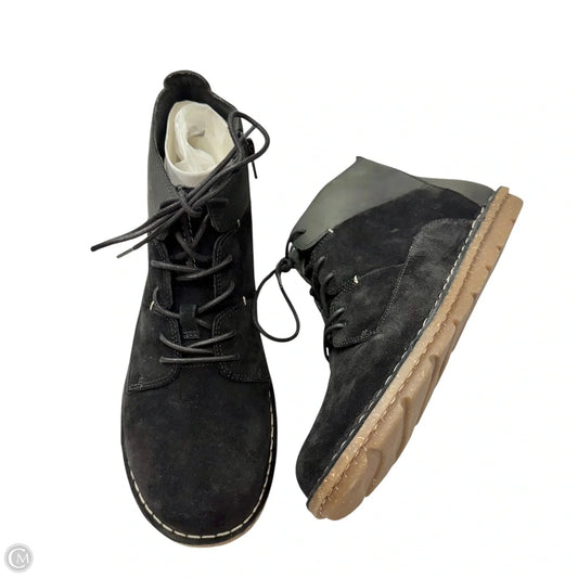 Boots Leather By Clarks In Black, Size: 10