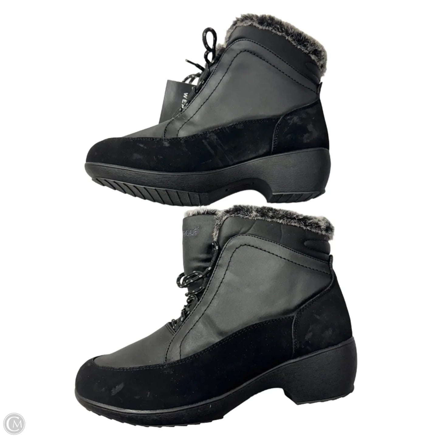 Boots Snow By Weatherproof In Black, Size: 10
