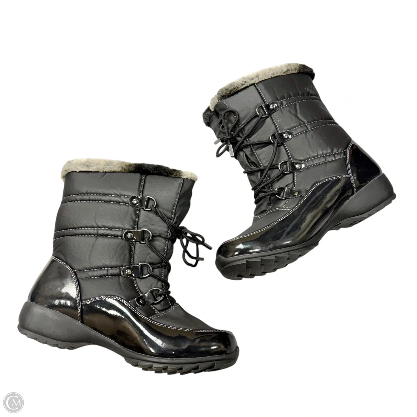 Boots Snow By Weatherproof In Black, Size: 10w