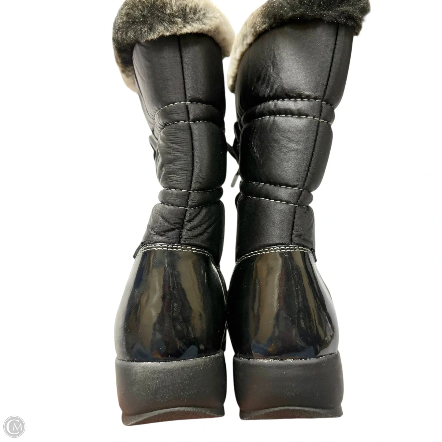 Boots Snow By Weatherproof In Black, Size: 10w