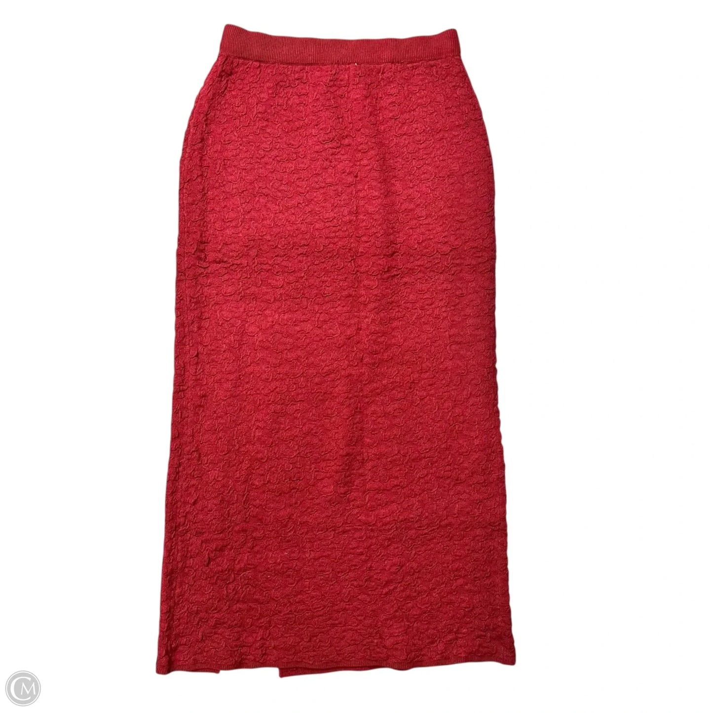 Skirt Midi By Anthropologie In Maroon, Size: S