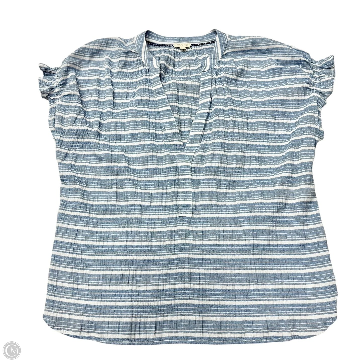 Top Short Sleeve By Pilcro In Striped Pattern, Size: Xl