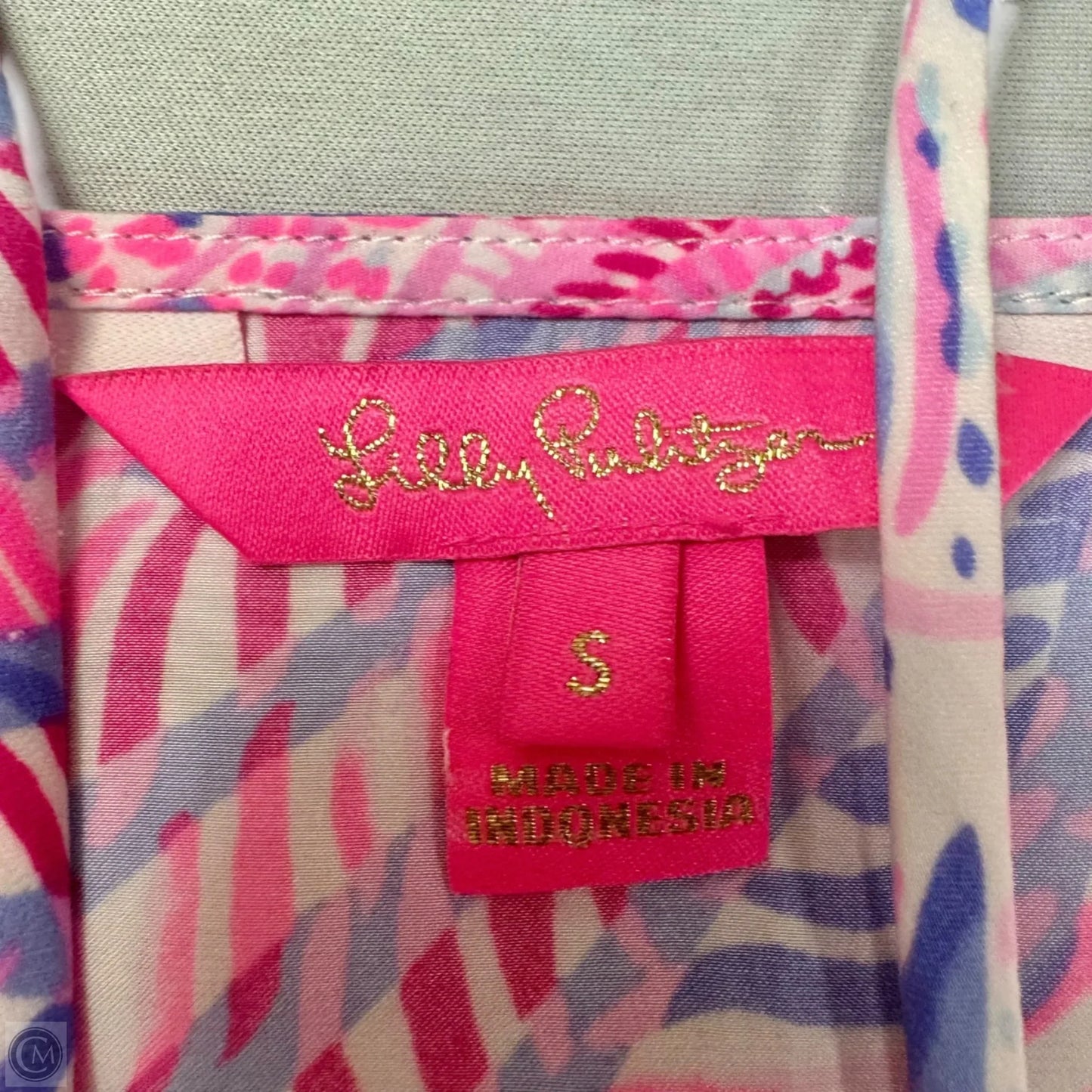 Romper Designer By Lilly Pulitzer In Pink & Purple, Size: S