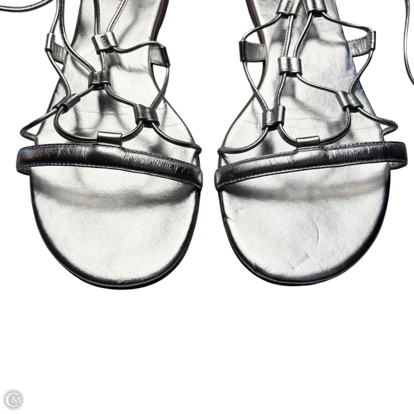 Sandals Flats By Gianvito Rossi In Silver, Size: 8.5