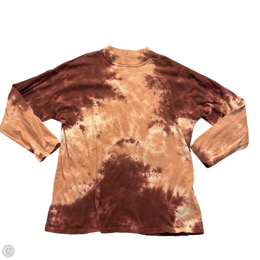 Top Long Sleeve By We The Free In Tie Dye Print, Size: Xs