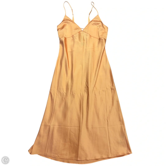 Dress Casual Midi By Abercrombie And Fitch In Orange, Size: L