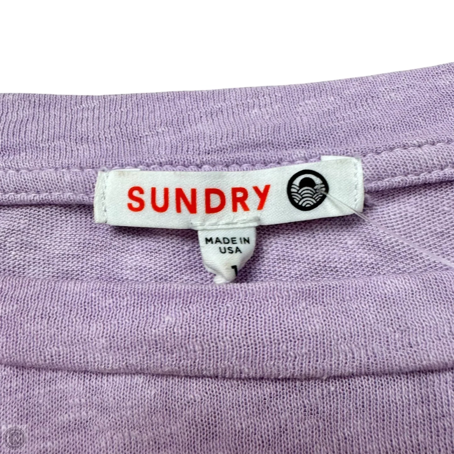 Top Long Sleeve By Sundry In Purple, Size: S