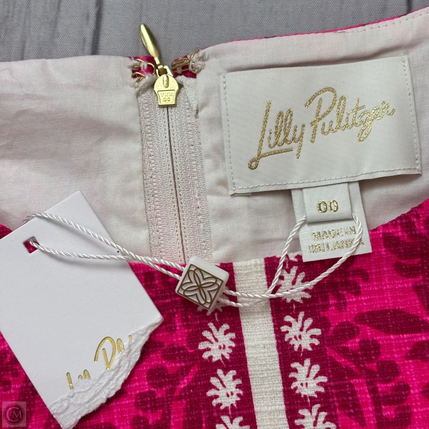 Dress Designer By Lilly Pulitzer In Pink & White, Size: Xxs