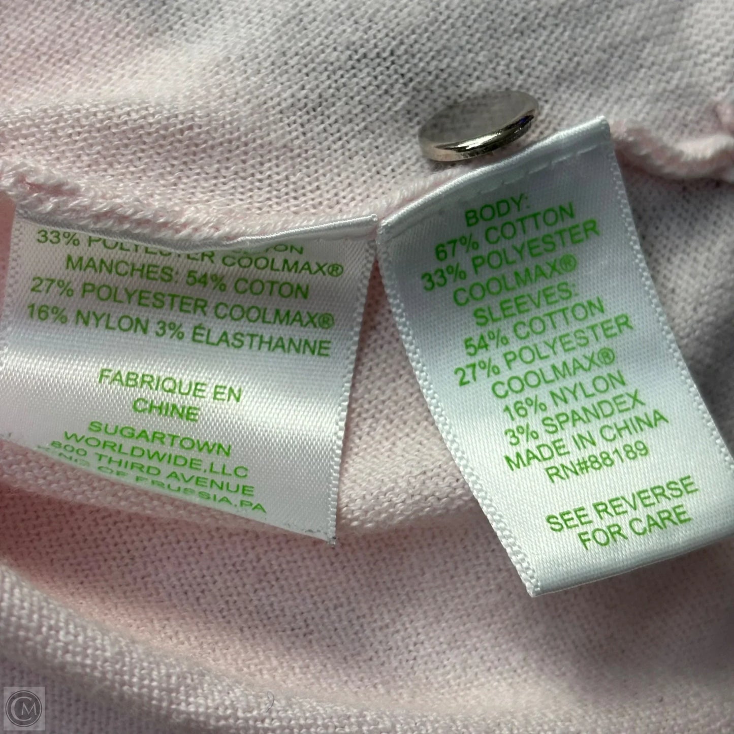Top 3/4 Sleeve Designer By Lilly Pulitzer In Pink, Size: S
