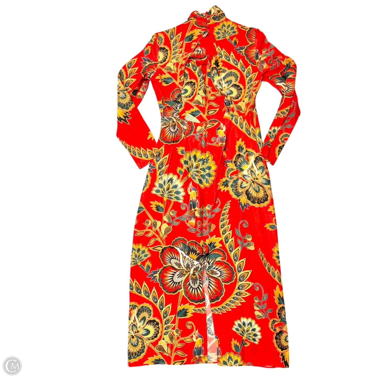 Dress Casual Maxi By Farm Rio In Floral Print, Size: S