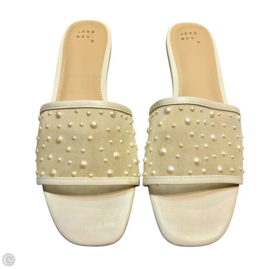 Sandals Flats By A New Day In Tan, Size: 8.5