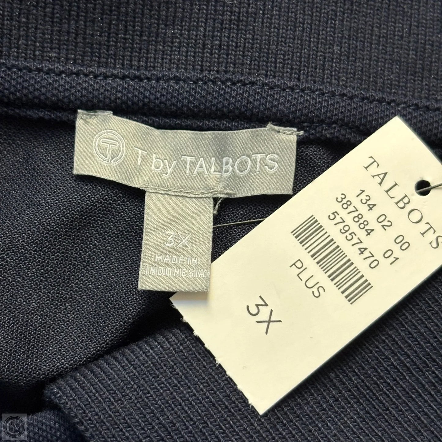 Top Sleeveless By Talbots In Navy, Size: 3x