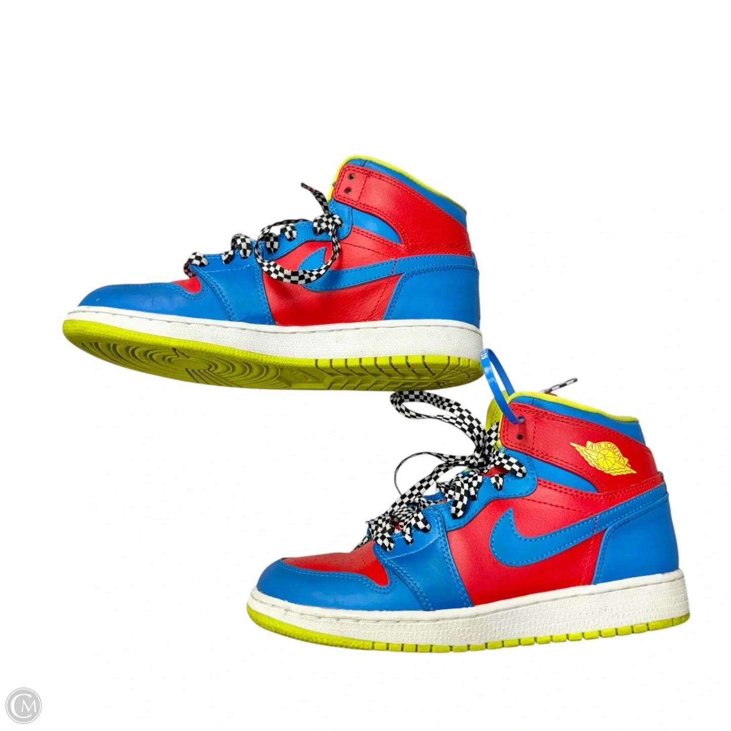 Shoes Luxury Designer By Jordan In Blue & Red, Size: 6.5