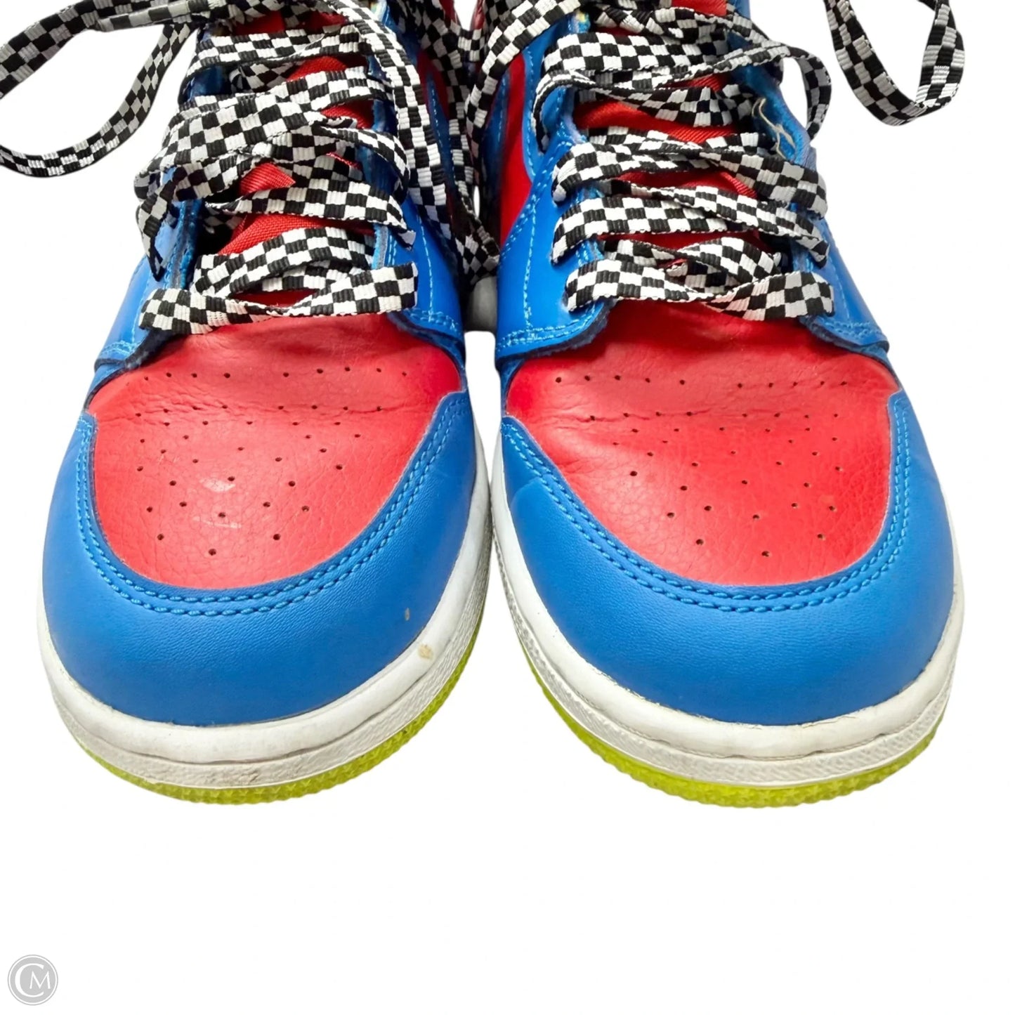 Shoes Luxury Designer By Jordan In Blue & Red, Size: 6.5