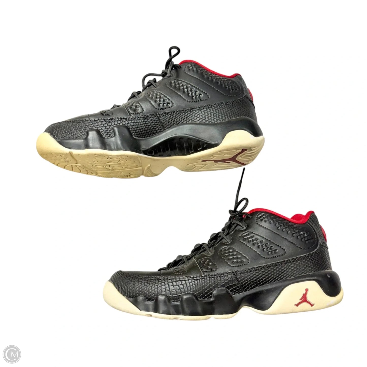 Shoes Luxury Designer By Jordan In Black & Red, Size: 6.5