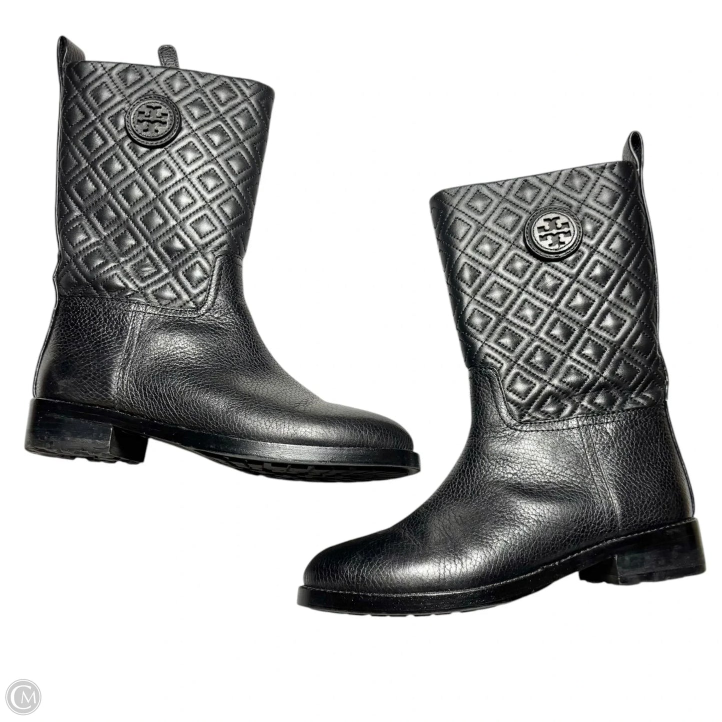Boots Designer By Tory Burch In Black, Size: 7