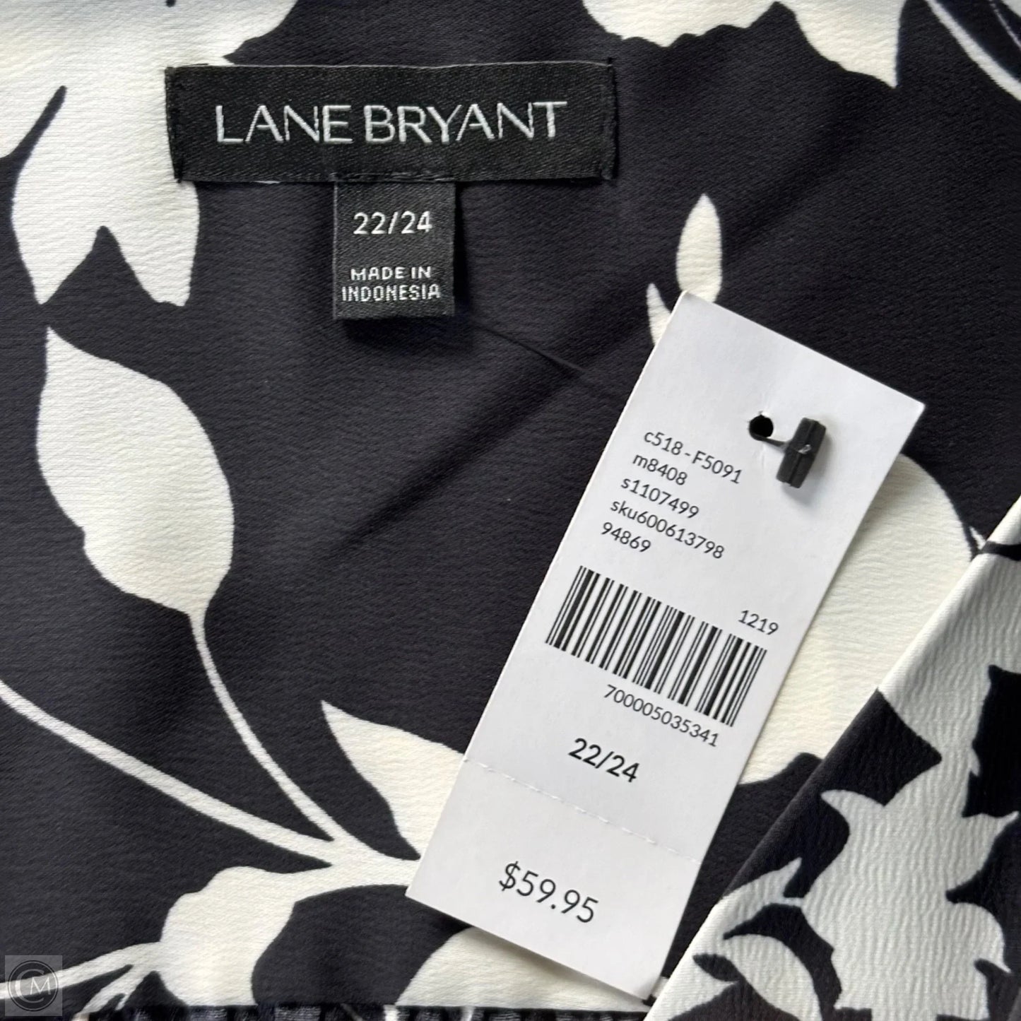 Tunic Long Sleeve By Lane Bryant In Floral Print, Size: 3x