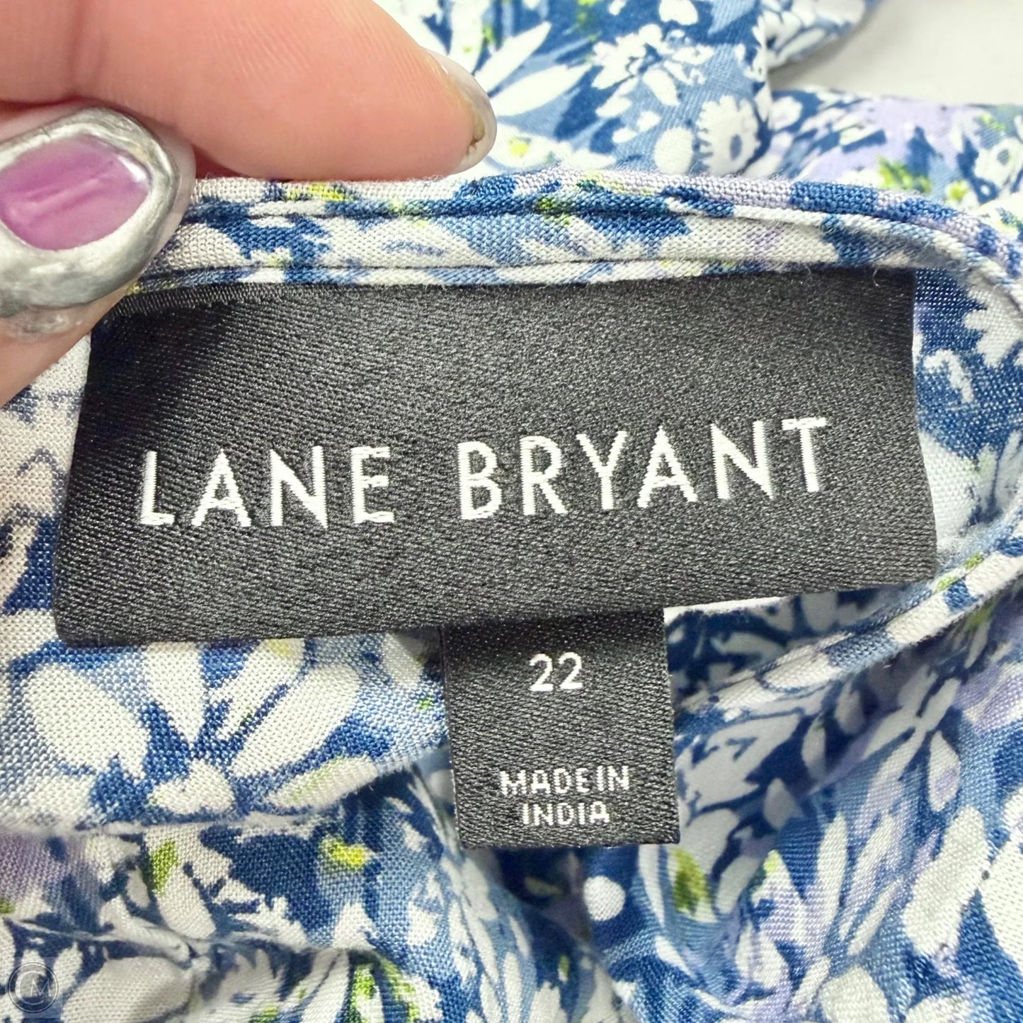 Top Short Sleeve By Lane Bryant In Floral Print, Size: 3x