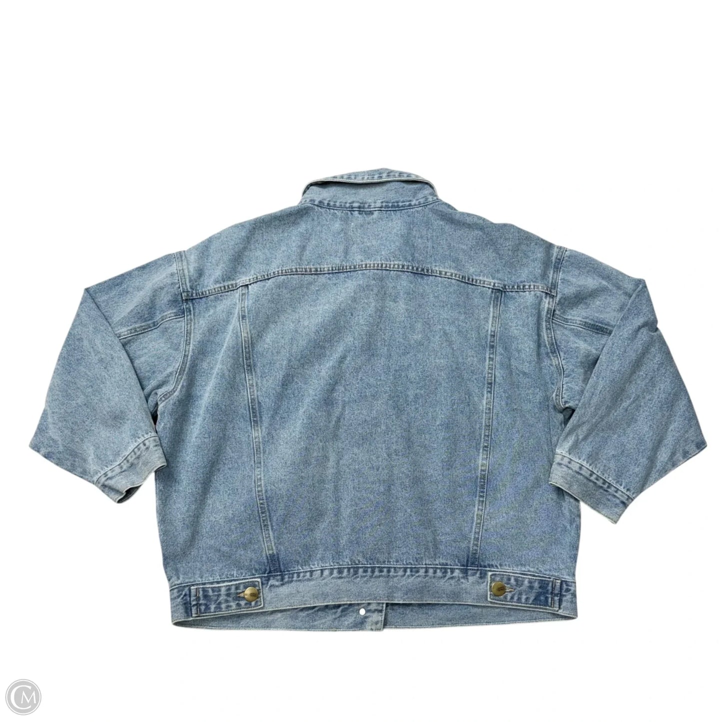 Jacket Denim By Mono B In Blue Denim, Size: 2x