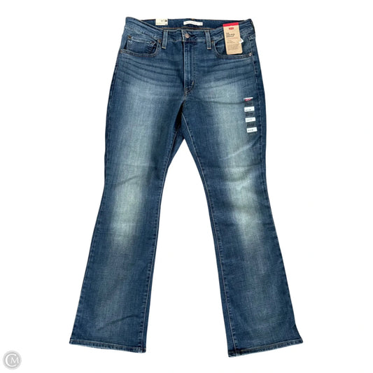 Jeans Boot Cut By Levis In Blue Denim, Size: 16